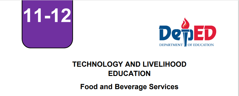 FOOD AND BEVERAGE SERVICES NC II