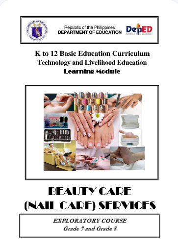 300934-Sta.Maria National High School-Nail Care Services 7-Quarter 2-Module 1: Use of Nail Care